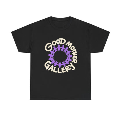 Good Mother Gallery Community T-Shirt - Purple/Cream on Black