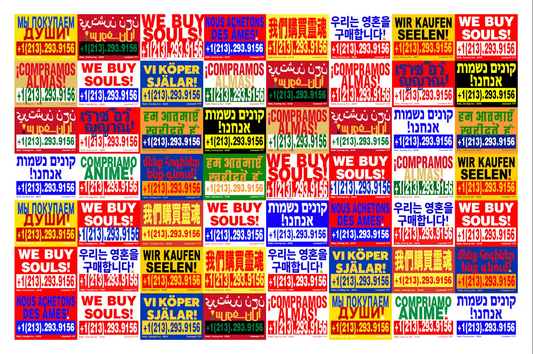 "WE BUY SOULS" - RABI - Multi-Language Print